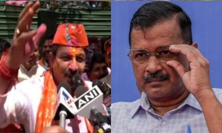 कोई खेले रेल में…कोई खेले जेल में! मनोज तिवारी यांनी अरविंद केजरीवाल यांची उडवली खिल्ली