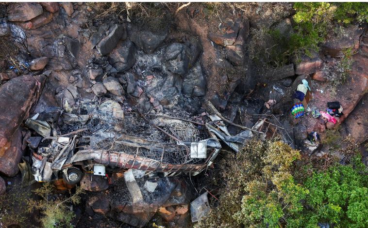 45 passengers died in an accident in Africa