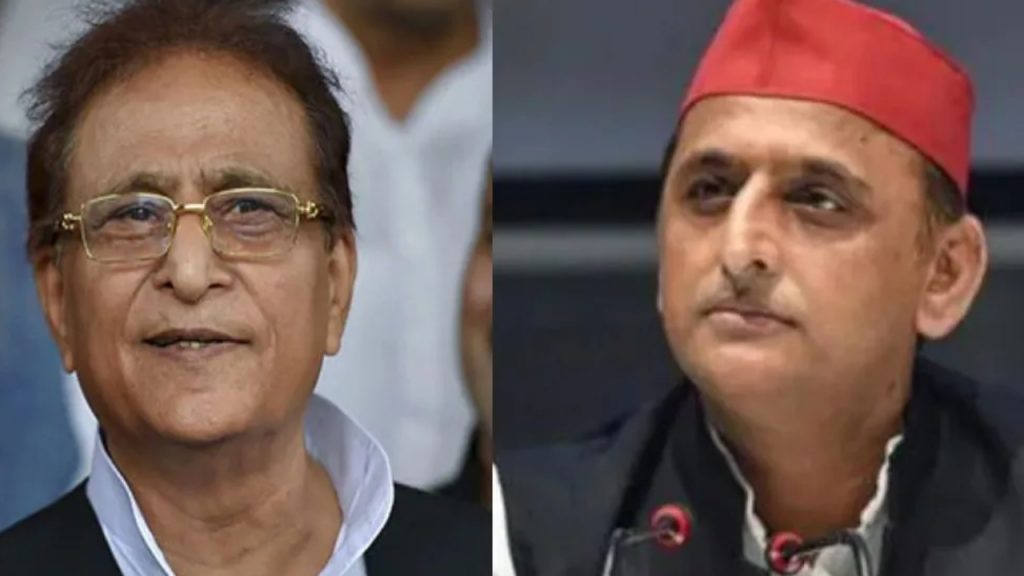 तुरुंगात आझम खानांच्या भेटीला अखिलेश Akhilesh visits Azam Khan in jail
