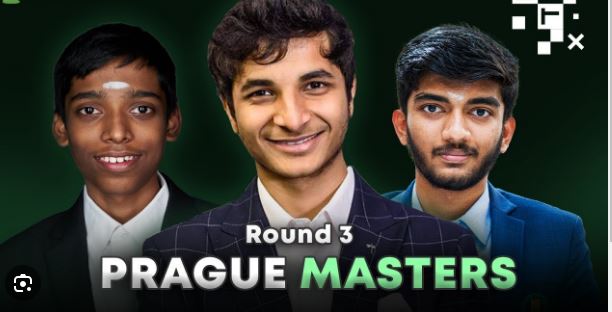 प्राग मास्टर्स बुद्धिबळ : भारतीय त्रिकुटाच्या लढती बरोबरीत Prague Masters Chess: Indian Trio Draws