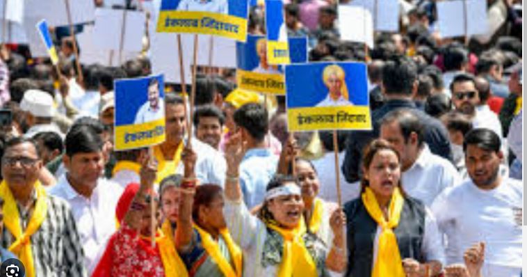 Anti-incumbency protests in Delhi