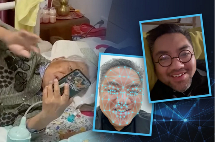 वृद्ध आजीचे डीपफेक तंत्रज्ञानामुळे झाले समाधान Old grandma satisfied with deepfake technology