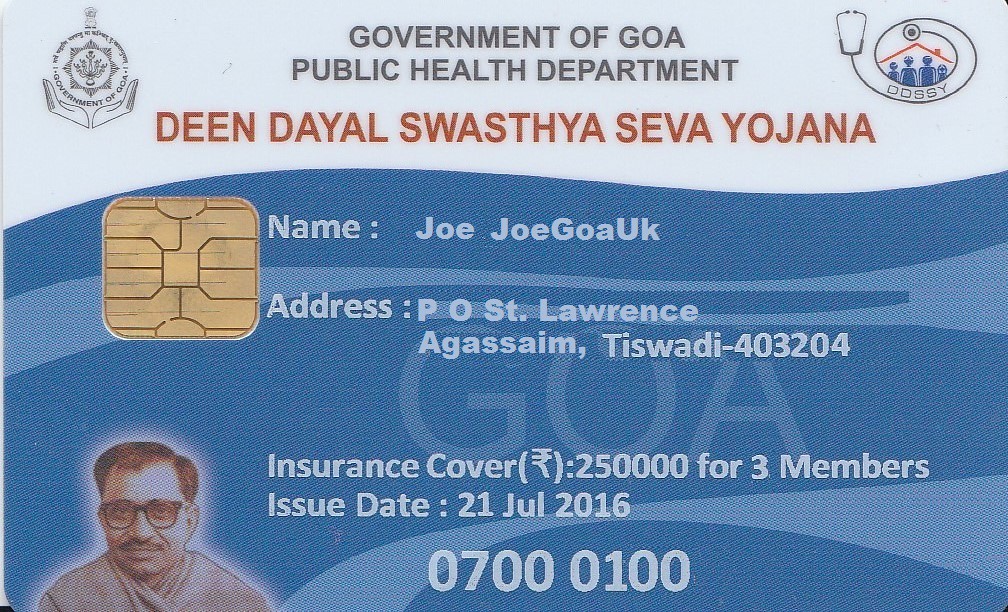 Renewal of 'Deenandyal' card from today