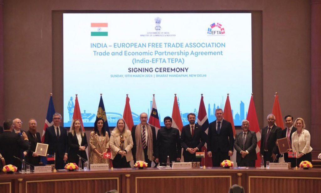 India's Trade Agreement with EFTA Group
