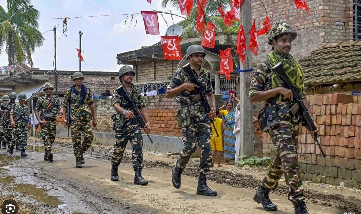 Additional troops during polling in Bengal
