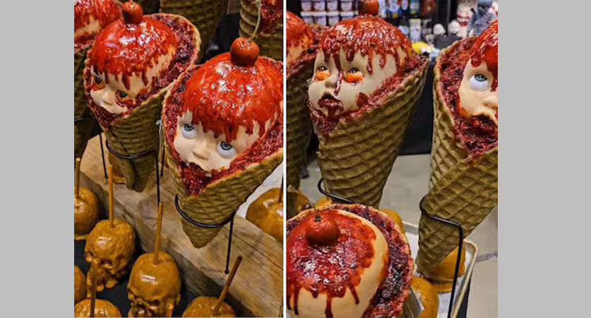 'Ghost' in ice cream