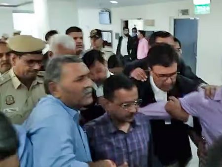 Arrested Kejriwal