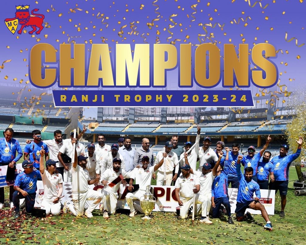 Once again, Mumbai's name on the Ranji Trophy
