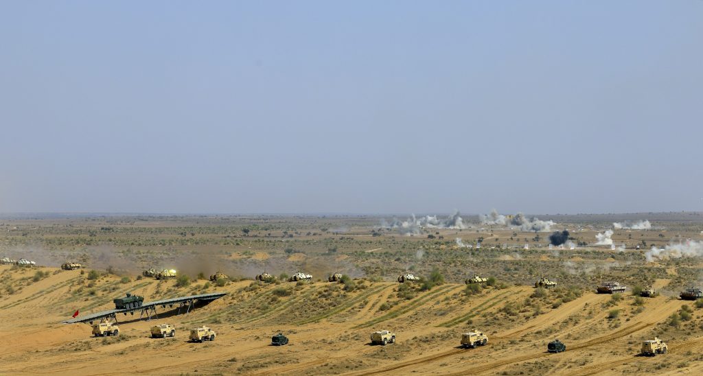 Display of arms at Pokhran