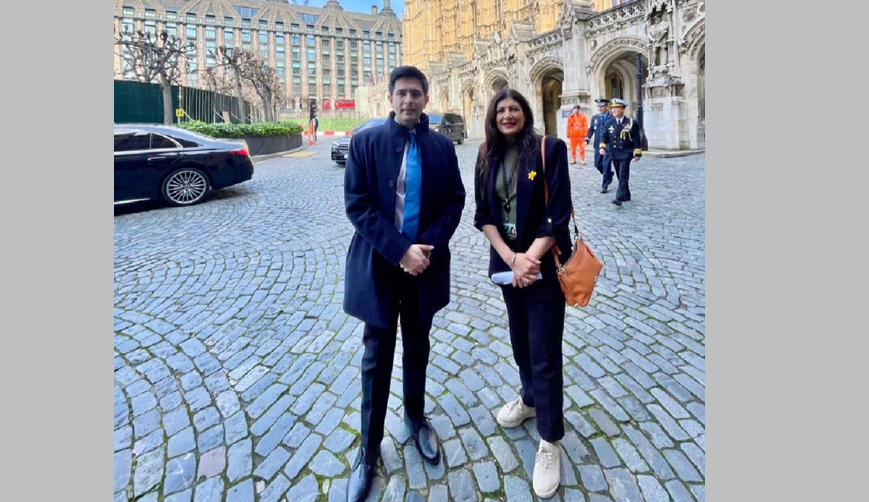 राघव चड्ढा अन् खलिस्तान समर्थकाची भेट Meeting of Raghav Chadha and Khalistan supporters