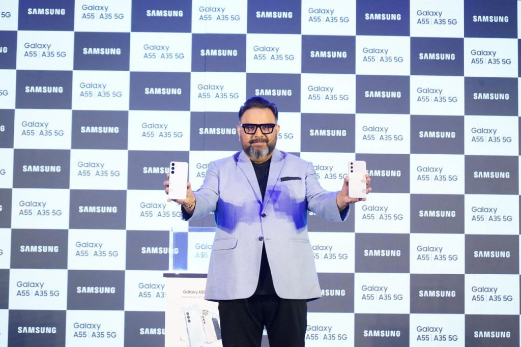 भारतात सॅमसंगने केले गॅलॅक्सी A55 आणि A 35 5G लॉन्च Samsung has launched the Galaxy A55 and A35 5G in India