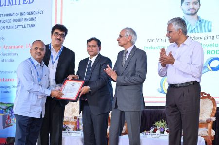 Contribution of Saroj Iron of Shiroli Industrial Estate to the engine of the first indigenously produced combat tank!