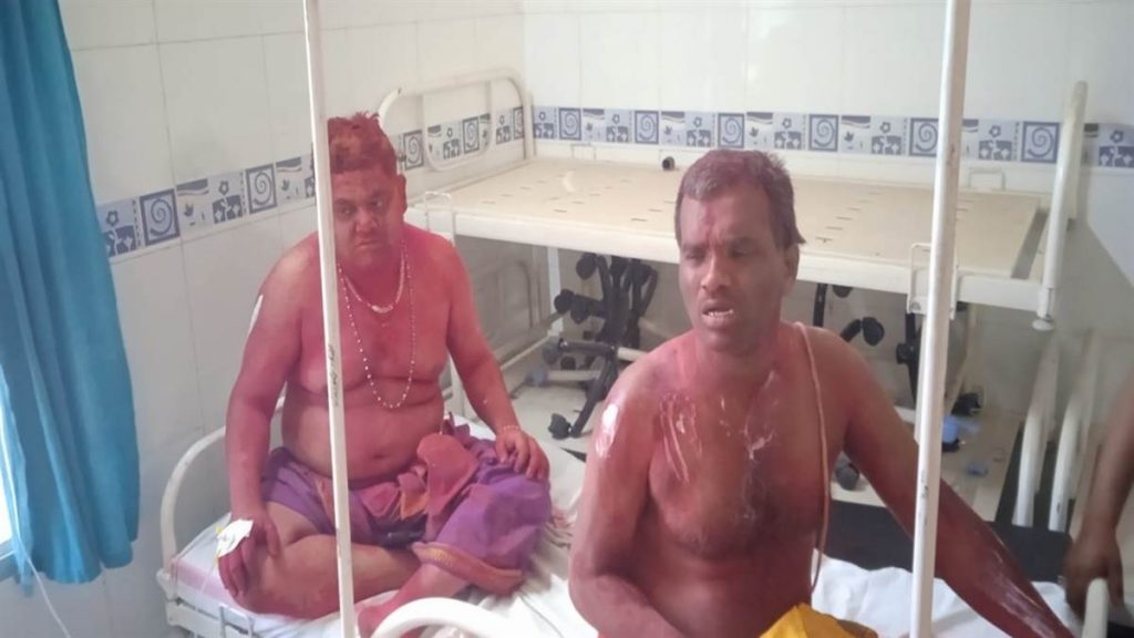 A fire broke out in the sanctum sanctorum during Bhasma Aarti