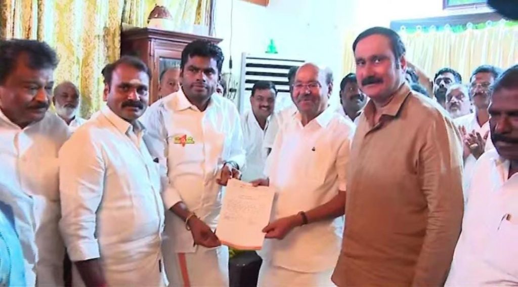 PMK supports BJP in Tamil Nadu