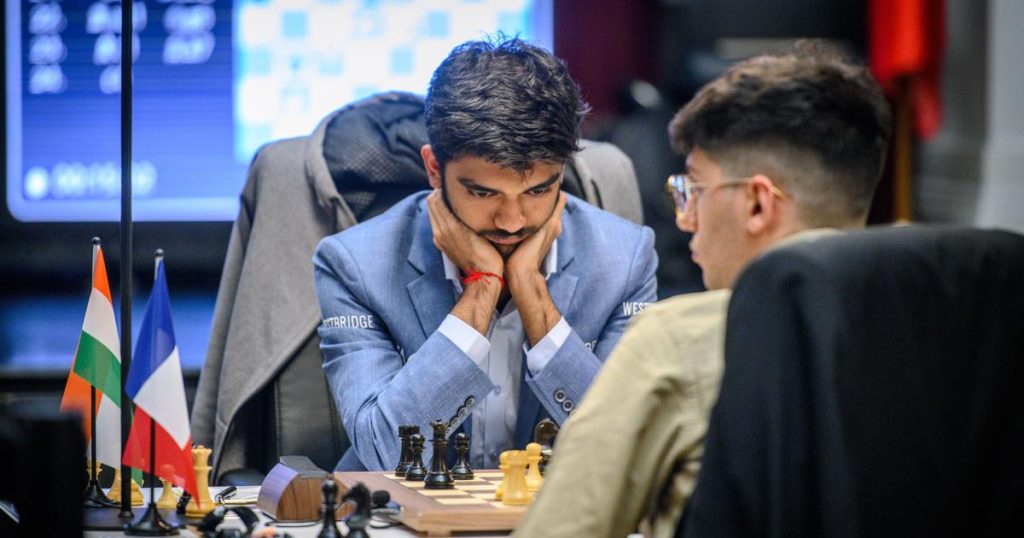 गुकेश पराभूत झाल्याने दुसऱ्या स्थानावर, प्रज्ञानंदची बरोबरी Gukesh lost to second position