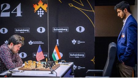 विदितचा नाकामुराला पुन्हा धक्का