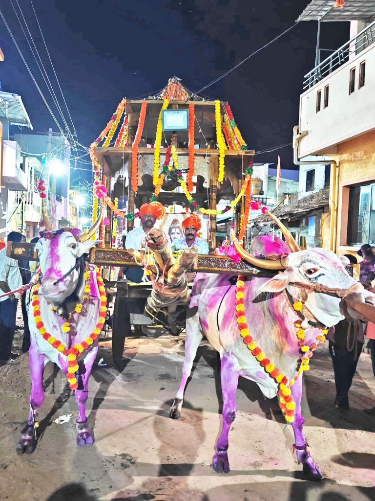 बेळगुंदीत ‘हर हर महादेव’च्या जयघोषात कलमेश्वर यात्रा उत्साहात Kalameshwar Yatra in Belgundi cheering 'Har Har Mahadev'