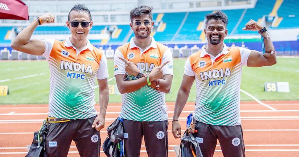 भारताचा रिकर्व्ह पुरुष संघ अंतिम फेरीत दाखल India's recurve men's team enters the finals