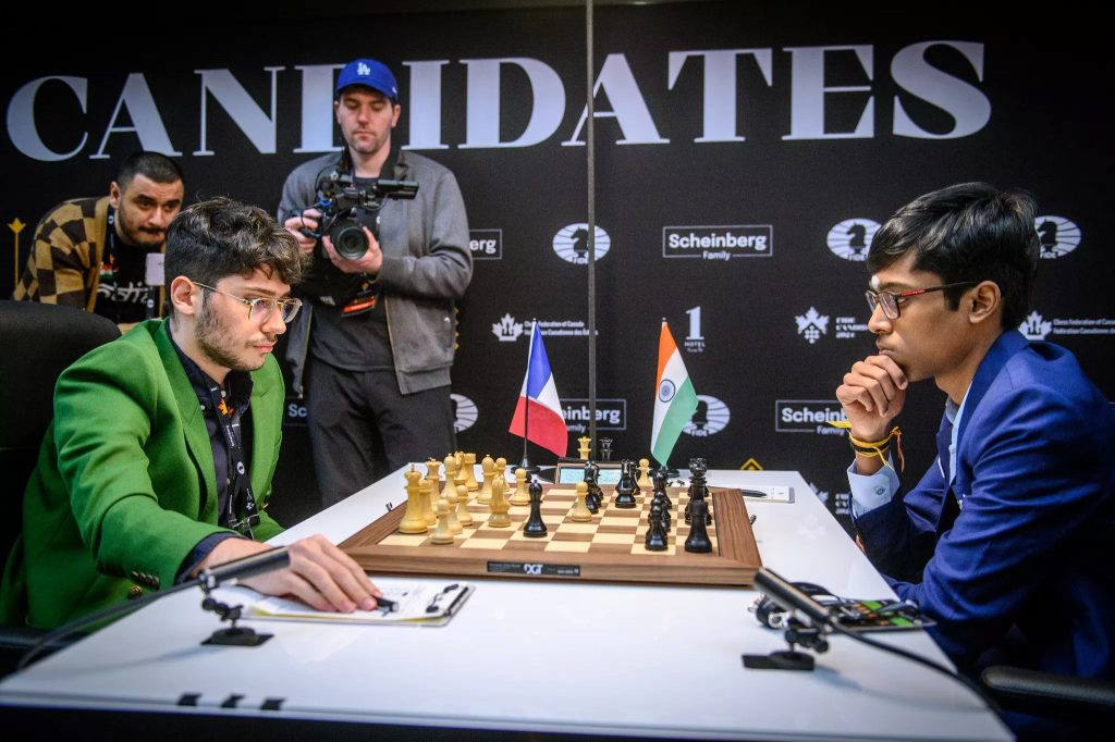 कँडिडेट्स बुद्धिबळ : प्रज्ञानंद, गुकेश, वैशालीचे सामने बरोबरीत Candidates Chess: Matches of Pragyanand, Gukesh, Vaishali tied