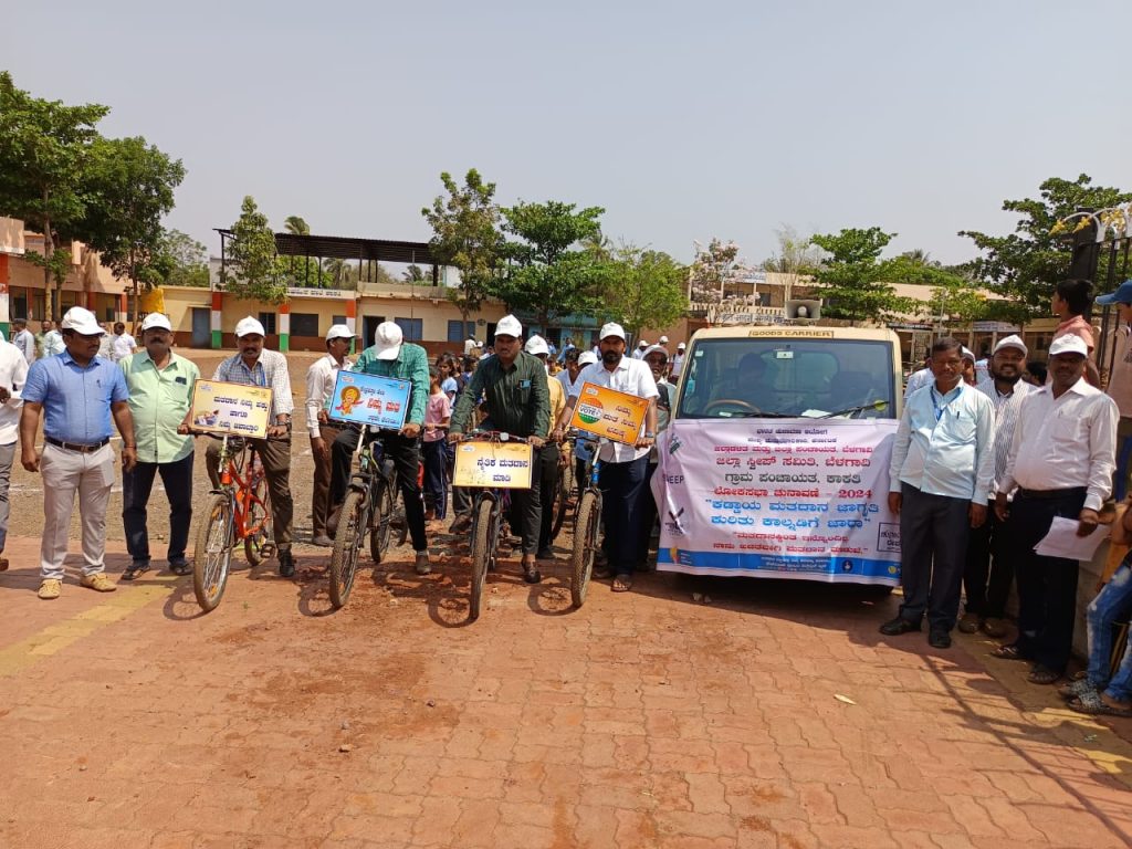 h Voting awareness from village to village by Pt