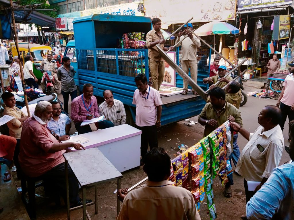 Materials seized from Sweet Mart at Ganpat Galli