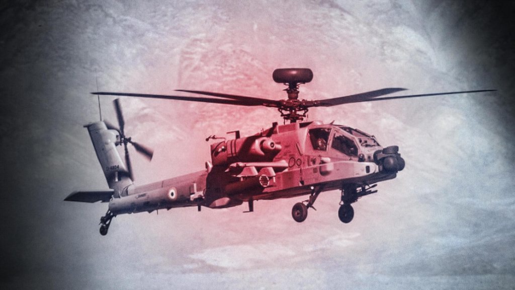 Apache helicopter crashes in Ladakh