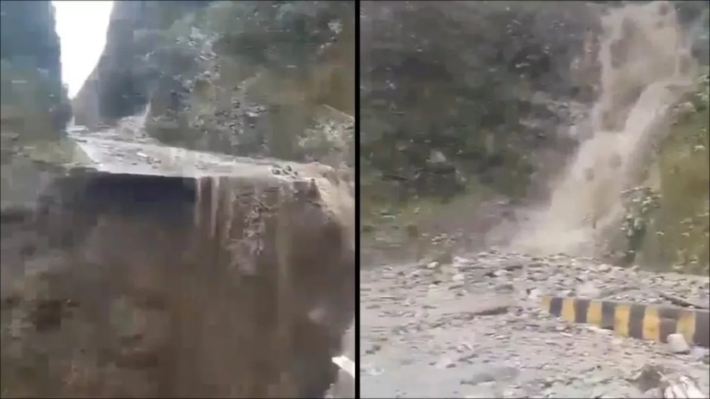 मुसळधार पावसामुळे अरुणाचलमध्ये भूस्खलन Landslides in Arunachal due to heavy rains