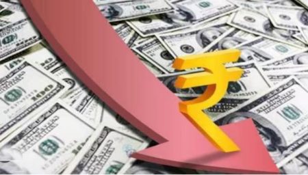 Depreciation of rupee against dollar