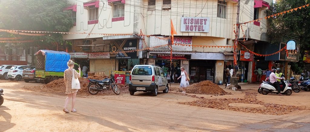 As soon as the judges turn their backs, 'Here's my back'!