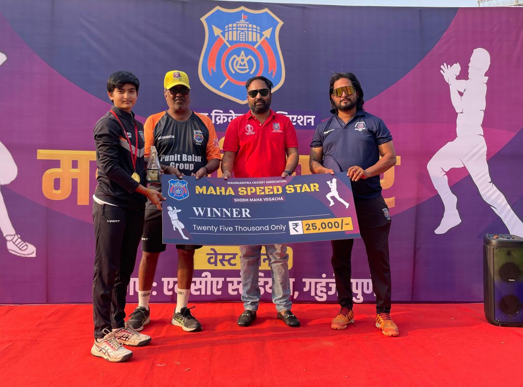 Vishwajit Thakur of Raigad became the great speed bowler