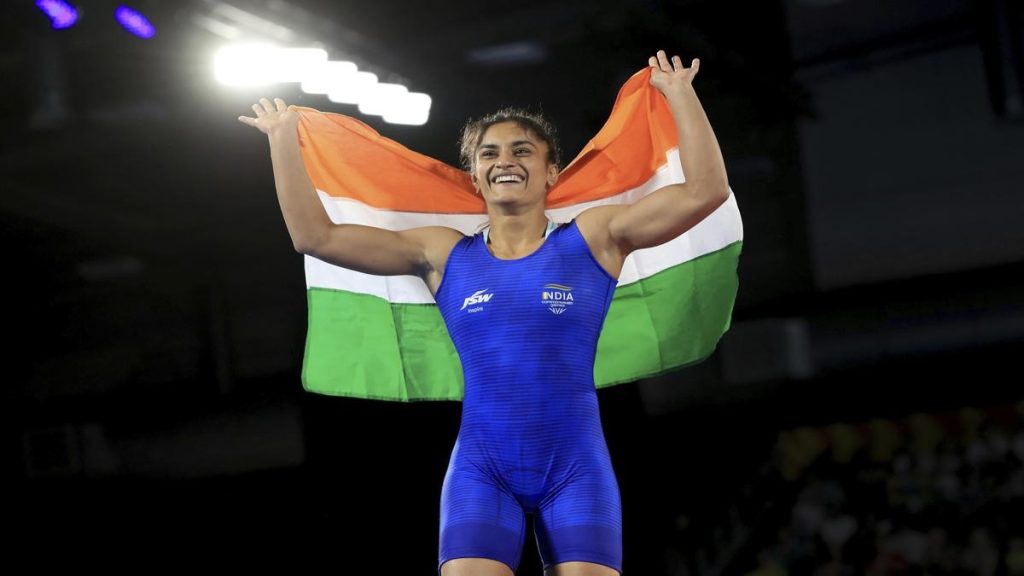 विनेश फोगटचे पॅरीस ऑलिम्पिक तिकीट आरक्षित Vinesh Phogat's Paris Olympics ticket reserved