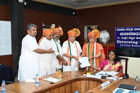 Canara Lok Sabha Nomination form filled by Candidate Dr. Anjali Nimbalkar