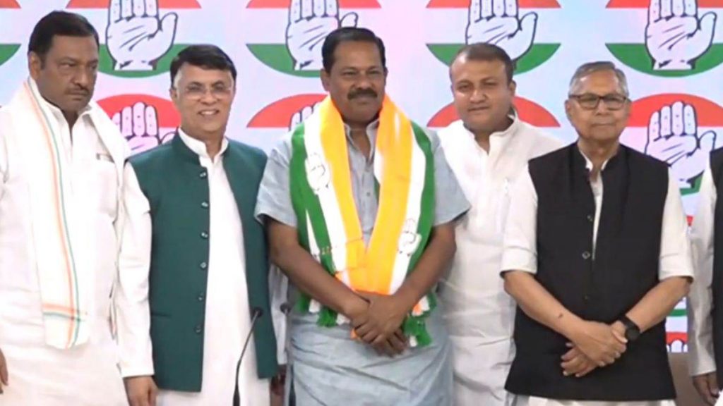 Ram Ram to BJP, Ajay Nishad joins Congress