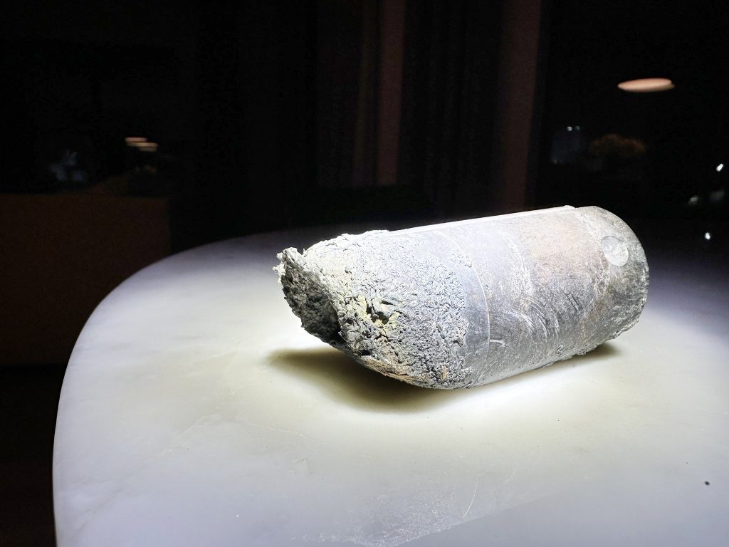 A mysterious object crashed into the house from space