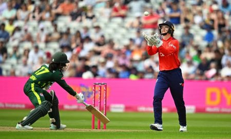 England women's team's winning opening