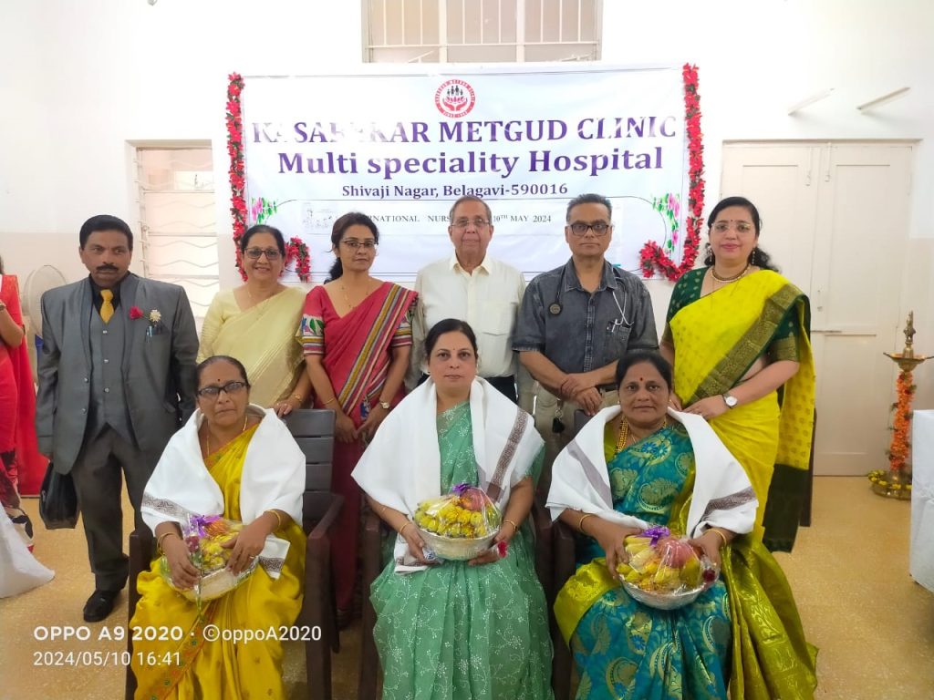 कसबेकर-मेटगुड क्लिनिकमध्ये आंतरराष्ट्रीय परिचारिका दिन International Nurses Day at Kasbaker-Metgood Clinic