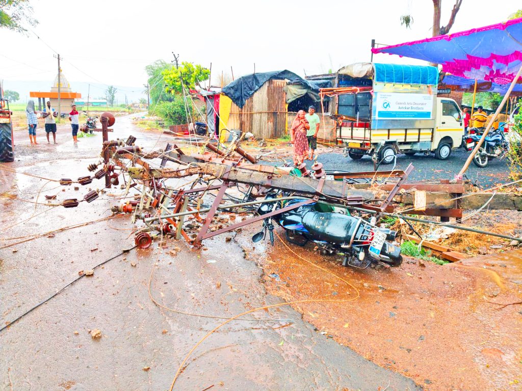 Heavy rain in rural areas