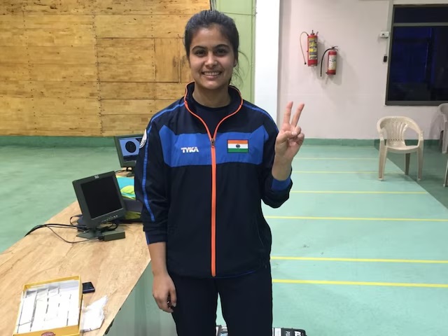 निवड चाचणीमध्ये मनू भाकरचे वर्चस्व Manu Bhakar's dominance in the selection test