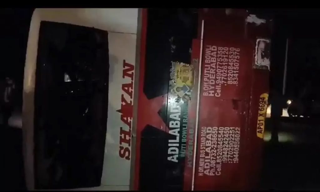 15 injured, 3 seriously after private bus overturns in Telangana