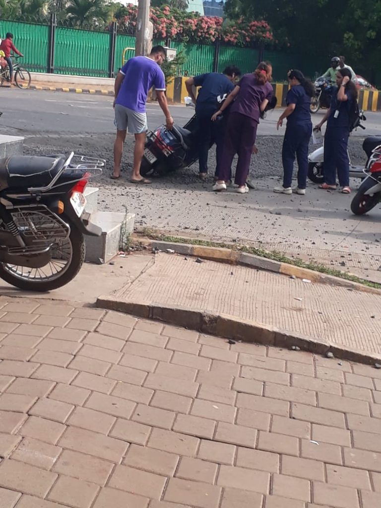 Demand for road repair on KPTCL road