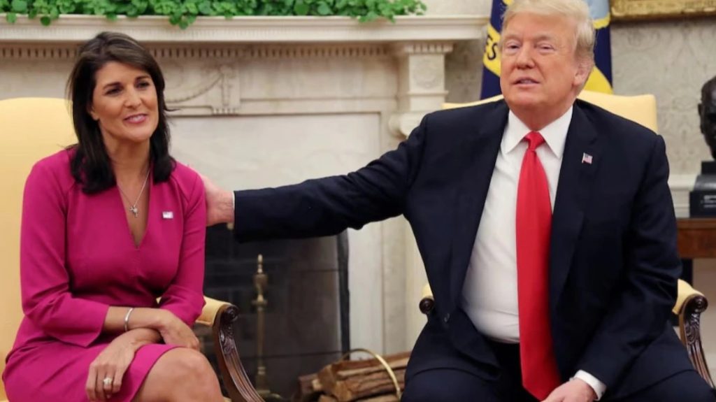 डोनाल्ड ट्रम्प यांना मिळाली हेली यांची साथ Donald Trump got Haley's support