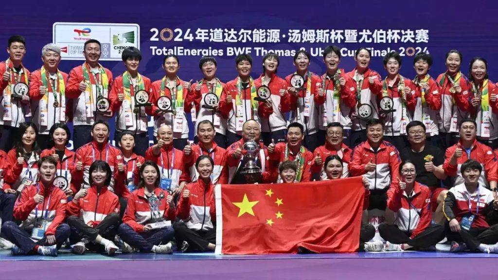 चीन थॉमस-उबेर चषकाचा मानकरी China wins the Thomas-Uber Cup