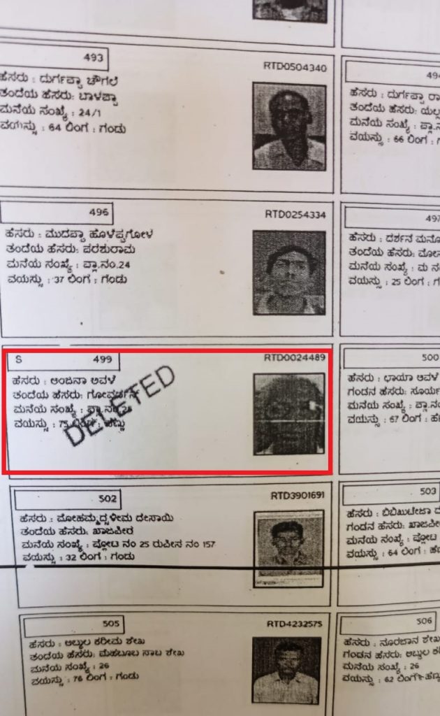 The right to vote was lost due to a faulty electoral roll