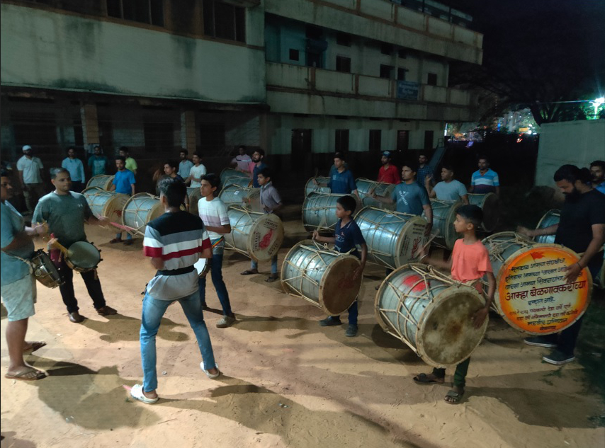 Traditional Shiv Jayanti today in Belgaum