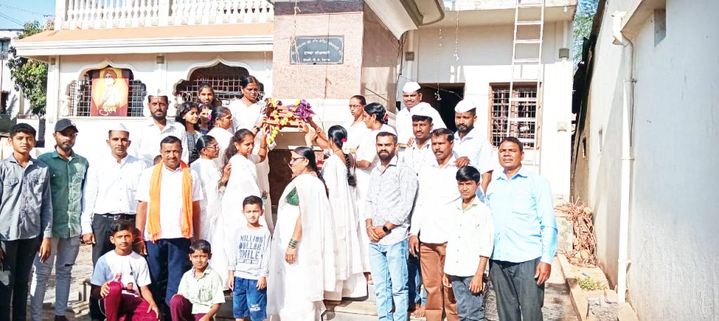 Shiv Jayanti in traditional way at Kangrali Budruk