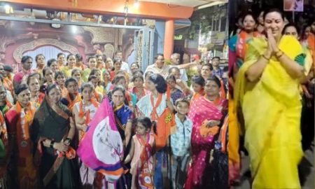 महायुतीच्या पदयात्रेला तुफान प्रतिसाद…वाठार ते शिरोली मोटर सायकल रॅली Vaidantika Mane