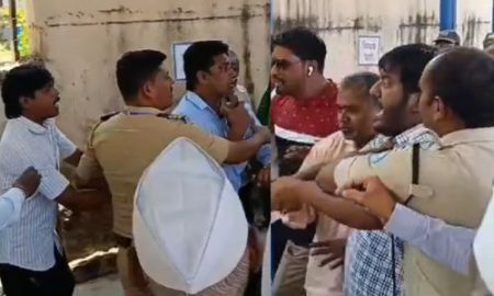 बोगस मतदानाच्या आरोपावरून साखराळे गावात कार्यकर्त्यांमध्ये राडा….वातावरण तंग