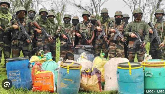 1.86 कोटी रुपयांचा चार क्विंटल गांजा जप्त Four quintals of ganja worth Rs 1.86 crore seized