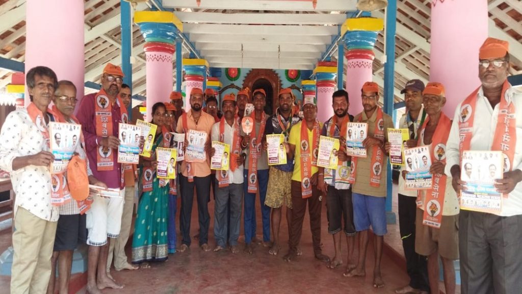 पाडलोसमध्ये महायुती व महाविकास आघाडीच्या कार्यकर्त्यांची प्रचारात मुसंडी