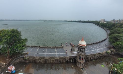 Rankala Night Rankala lake the glory Kolhapur overflowing with rain water